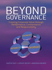 Cover of: Beyond Governance