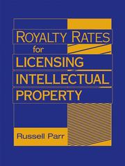 Cover of: Royalty Rates for Licensing Intellectual Property by Russell Parr