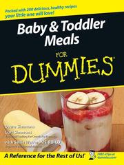 Cover of: Baby & Toddler Meals For Dummies by Dawn Simmons, Curt Simmons, Sallie Warren, Dawn Simmons