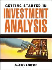 Cover of: Getting Started in Investment Analysis