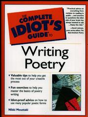Cover of: The Complete Idiot's Guide to Writing Poetry by Nikki Moustaki