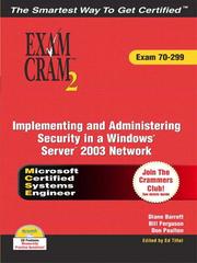 Cover of: MCSA/MCSE 70-299 Exam Cram 2: Implementing and Administering Security in a Windows 2003 Network