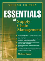 Cover of: Essentials of Supply Chain Management by Michael H. Hugos, Michael H. Hugos