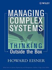 Cover of: Managing Complex Systems by Howard Eisner, Howard Eisner