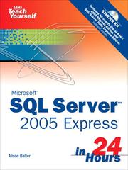 Cover of: Microsoft®SQL Server 2005 Express in 24 Hours