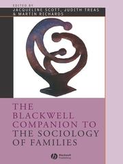 Cover of: The Blackwell Companion to the Sociology of Families