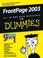 Cover of: FrontPage 2003 All-in-One Desk Reference For Dummies