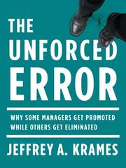 Cover of: The Unforced Error by Jeffrey A. Krames