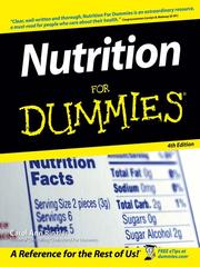 Cover of: Nutrition For Dummies by Carol Ann Rinzler