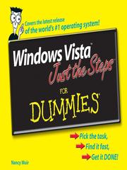 Cover of: Windows Vista Just the Steps For Dummies by Nancy Muir, Nancy Muir