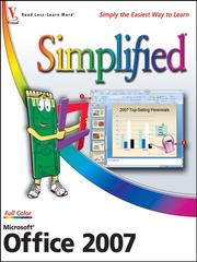 Cover of: Microsoft Office 2007 Simplified by Sherry Kinkoph