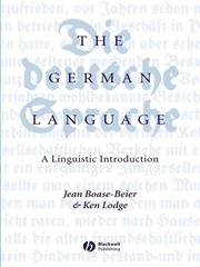 Cover of: The German Language