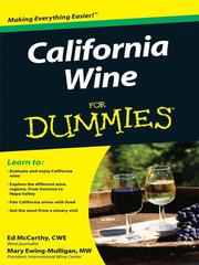 Cover of: California Wine For Dummies by Ed McCarthy