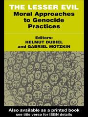 Cover of: The Lesser Evil by Helmut Dubiel, Gabriel Motzkin, Helmut Dubiel