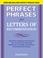 Cover of: Perfect Phrases for Letters of Recommendation