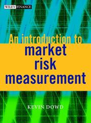 Cover of: An Introduction to Market Risk Measurement