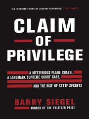 Cover of: Claim of Privilege by Barry Siegel