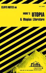 Cover of: CliffsNotes on More's Utopia & Utopian Literature by Harold Martin Priest