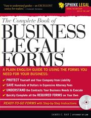 Cover of: The Complete Book of Business Legal Forms