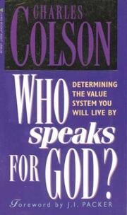 Cover of: Who Speaks for God?