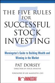 Cover of: The Five Rules for Successful Stock Investing by Pat Dorsey