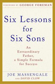 Cover of: Six Lessons for Six Sons by David Clow, David Clow