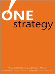Front cover of One strategy! by Steven Sinofsky