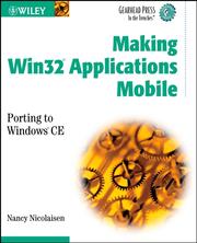 Cover of: Making Win32 Applications Mobile by Nancy Nicolaisen, Nancy Nicolaisen