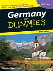 Cover of: Germany For Dummies by Donald Olson