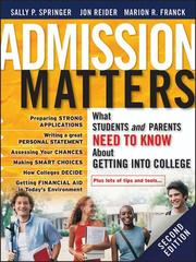 Cover of: Admission Matters
