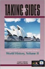 Cover of: Taking Sides: Clashing Views on Controversial Issues in World History, Vol. 2