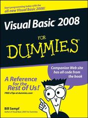 Cover of: Visual Basic 2008 For Dummies