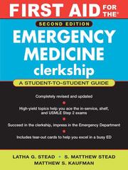 Cover of: First Aid for the® Emergency Medicine Clerkship by Latha G. Stead