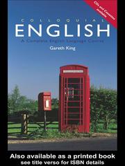 Cover of: Colloquial English by Gareth King