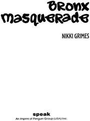 Cover of: Bronx Masquerade by Nikki Grimes, Nikki Grimes