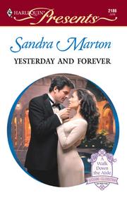 Cover of: Yesterday and Forever by Sandra Marton