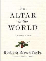 Cover of: An Altar in the World by Barbara Brown Taylor