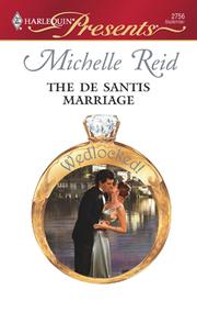 Cover of: The De Santis Marriage by Michelle Reid