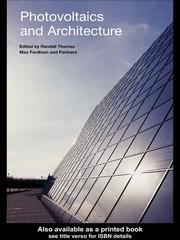 Cover of: Photovoltaics and Architecture by Randall Thomas