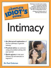 Cover of: The Complete Idiot's Guide to Intimacy by Paul W. Coleman