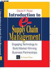 Cover of: Introduction to e-Supply Chain Management by David F. Ross, David F. Ross