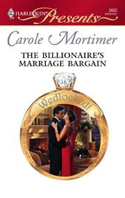 Cover of: The Billionaire's Marriage Bargain by Carole Mortimer