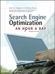 Cover of: Search Engine Optimization by Jennifer Grappone, Gradiva Couzin, Jennifer Grappone