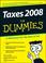 Cover of: Taxes 2008 For Dummies