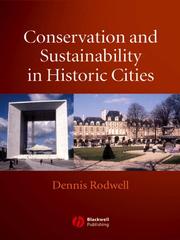 Cover of: Conservation and Sustainability in Historic Cities