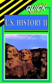 Cover of: CliffsQuickReview U.S. History II by Paul Soifer, Paul Soifer