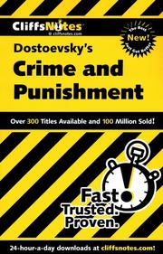 Cover of: CliffsNotes on Dstoevsky's Crime and Punishment by James Lamar Roberts