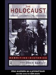 Cover of: The Holocaust by Omer Bartov