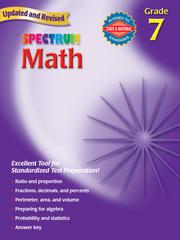 Cover of: Spectrum Math, Grade 7 | School Specialty Publishing