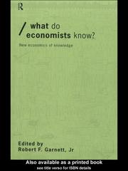 Cover of: What do Economists Know?